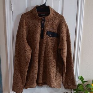 Eddie Bauer Brown Crewneck Sweater Plush Warmth